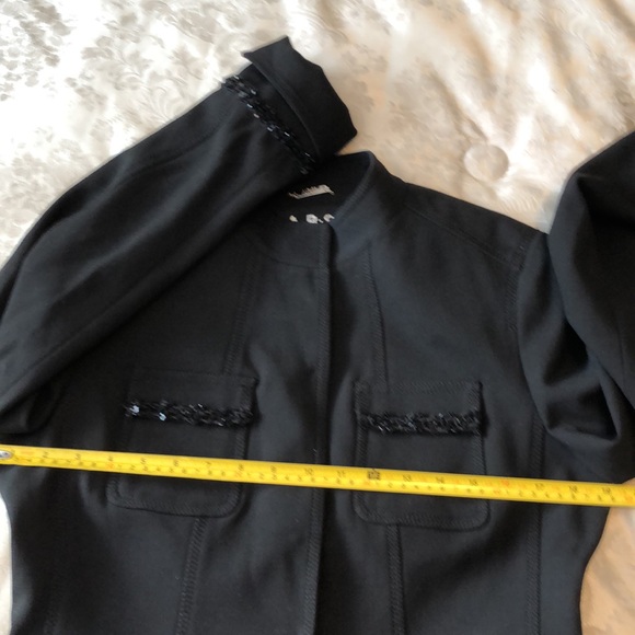 A.B. S. BY ALLEN SCHWARTZ HEAVY BLACK SUIT SIZE 10 BEADS ACCENT LINED NWOT#057 - Picture 14 of 16